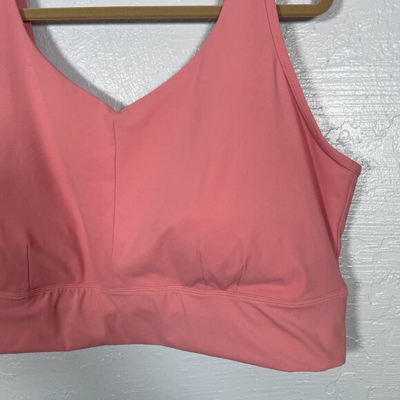 Duluth Trading Co Women Plus Size 3X Pink Armachillo Cooling Longline Sports Bra - Picture 2 of 8